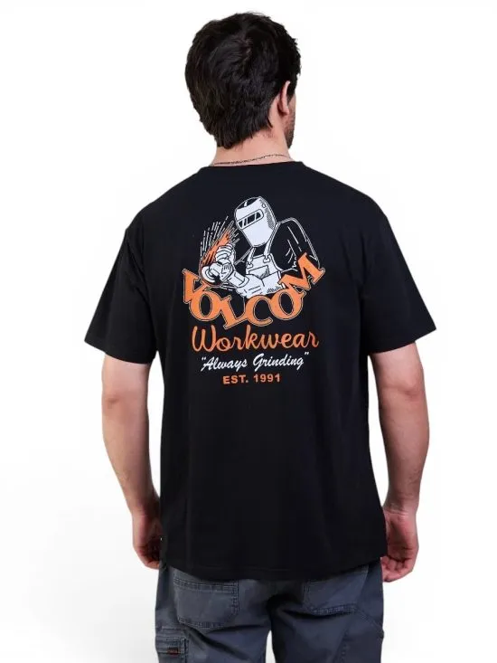 Polera Hombre Organic Impact Negro Volcom - Imagen 2