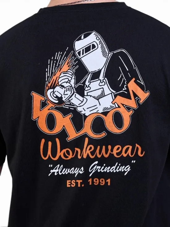 Polera Hombre Organic Impact Negro Volcom - Imagen 3