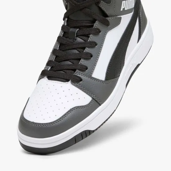 Zapatilla Caña Alta Rebound V6 White Black Shadow Puma - Imagen 5