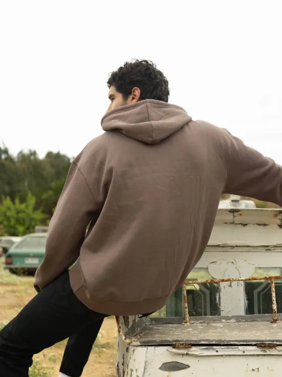 Poleron Hombre Open Pace Brown Rusty - Imagen 2