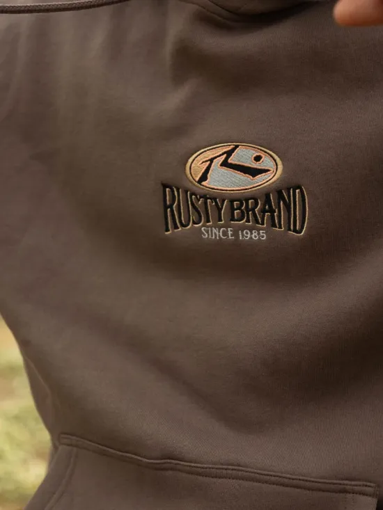 Poleron Hombre Open Pace Brown Rusty - Imagen 3