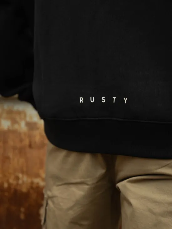 Poleron Hombre Marrow Full Zipper Negro Rusty - Imagen 4