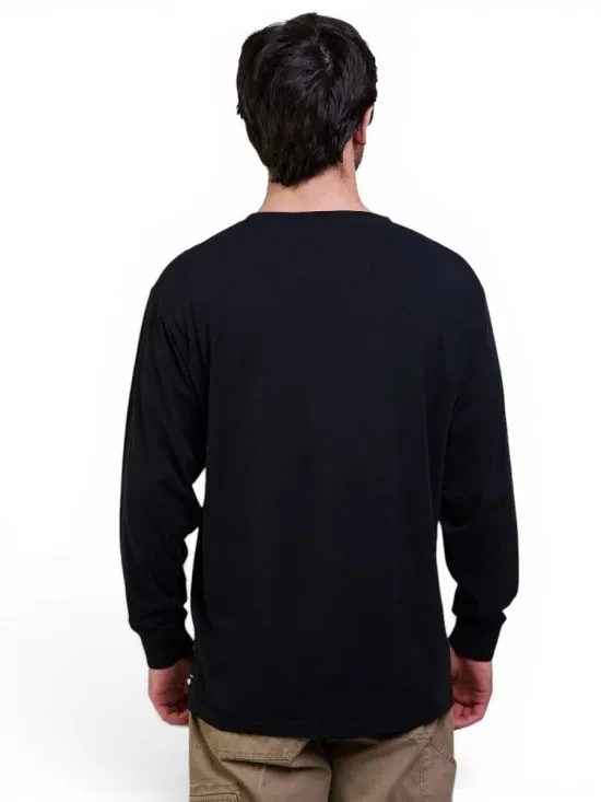 Polera Hombre Manga Larga Stone Negro Volcom - Imagen 2