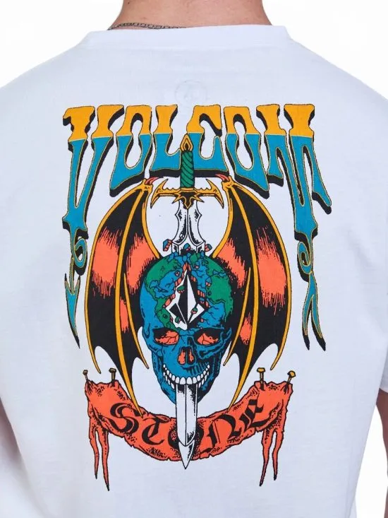 Polera Hombre Sneer Blanca Volcom - Imagen 4