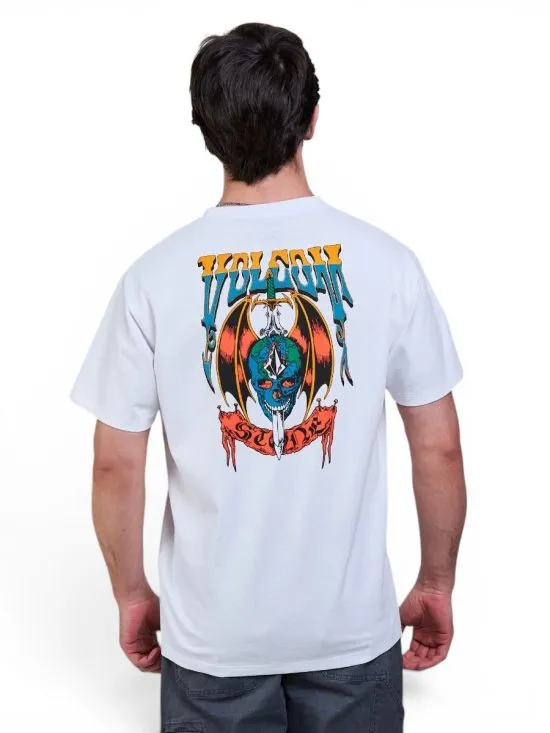 Polera Hombre Sneer Blanca Volcom - Imagen 6