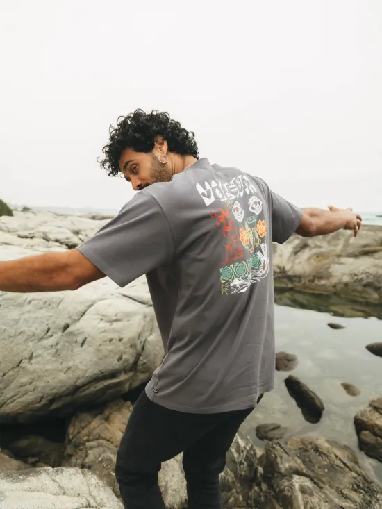 Polera Hombre Organic Impact Gris Volcom - Imagen 3