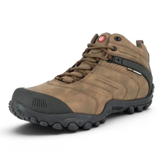 Botín Outdoor Hombre Café Suela Grip Unisport - Imagen 2