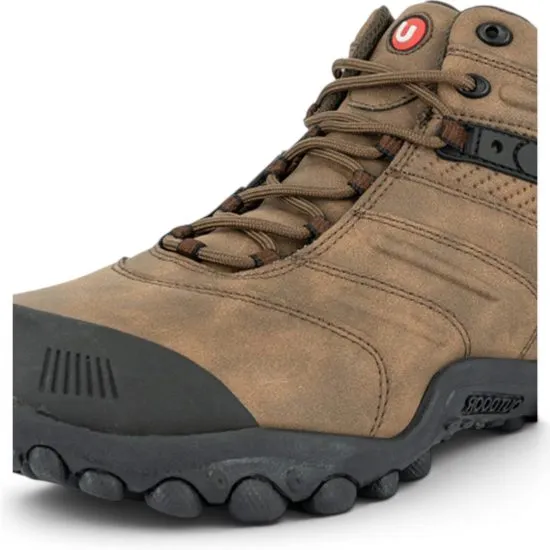 Botín Outdoor Hombre Café Suela Grip Unisport - Imagen 4