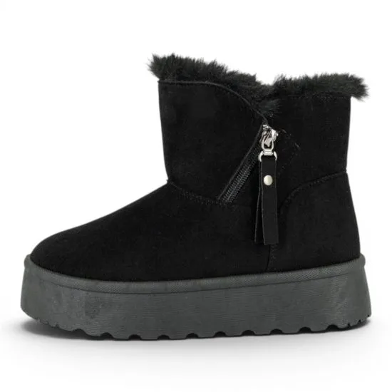 Botin Mujer Plataforma Chiporro Cierre Lateral Negro Alquimia - Imagen 2