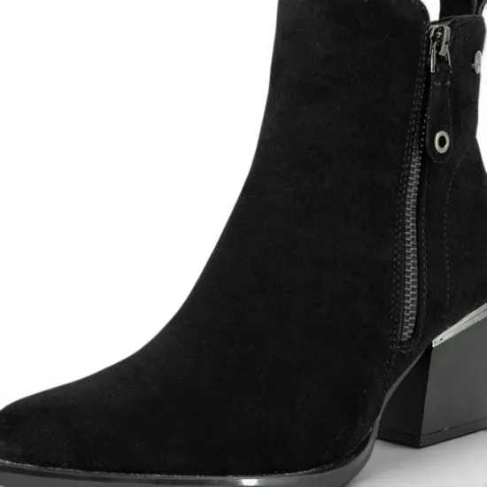 Botín Taco Mujer Negro Elegante Cierre Lateral Alquimia - Imagen 3