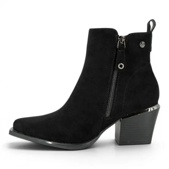 Botín Taco Mujer Negro Elegante Cierre Lateral Alquimia - Imagen 5