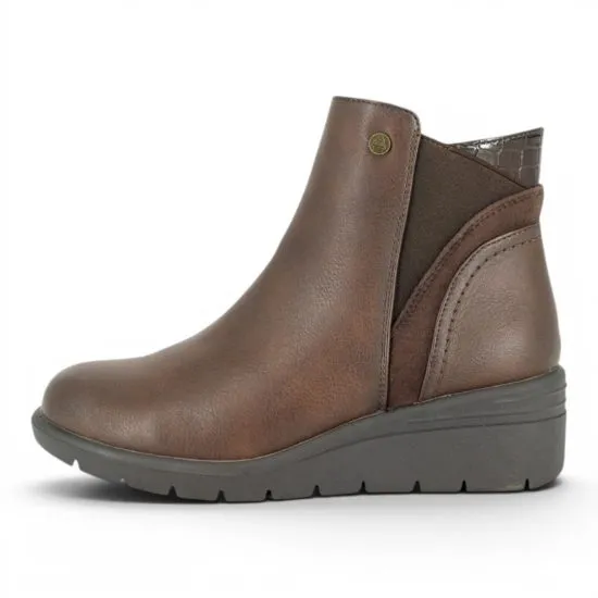 Botín Confort Mujer Café Foggia Alquimia - Imagen 4