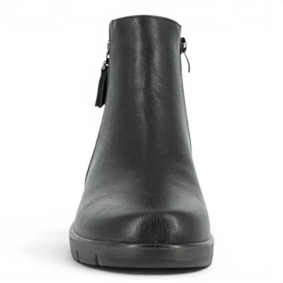 Botín Confort Mujer Mística Negro Passer - Imagen 3