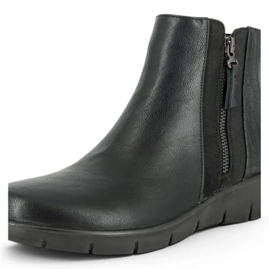 Botín Confort Mujer Mística Negro Passer - Imagen 5