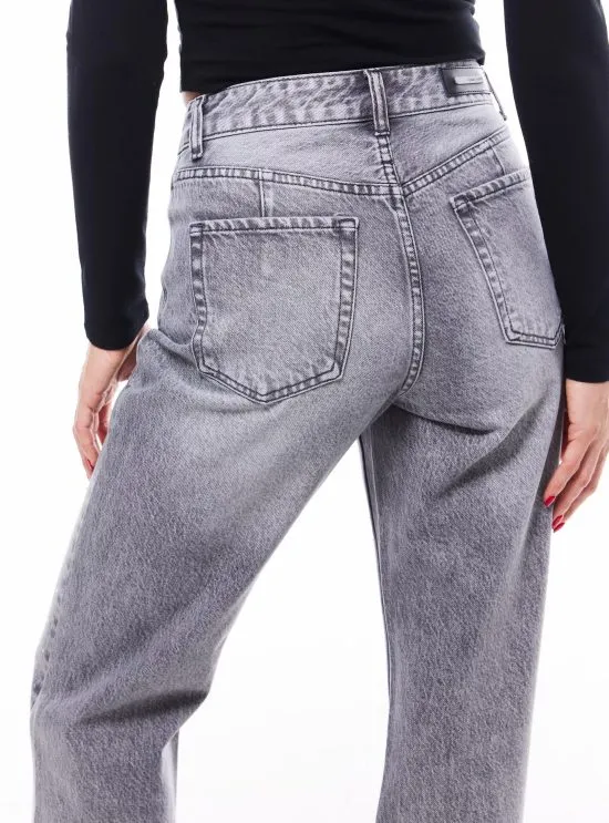 Jeans Wide Leg Full Brillantes en el Delantero JJO - Imagen 6