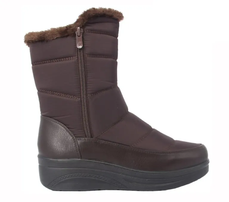 Botín Mujer Alaska Café Abrigado Passer