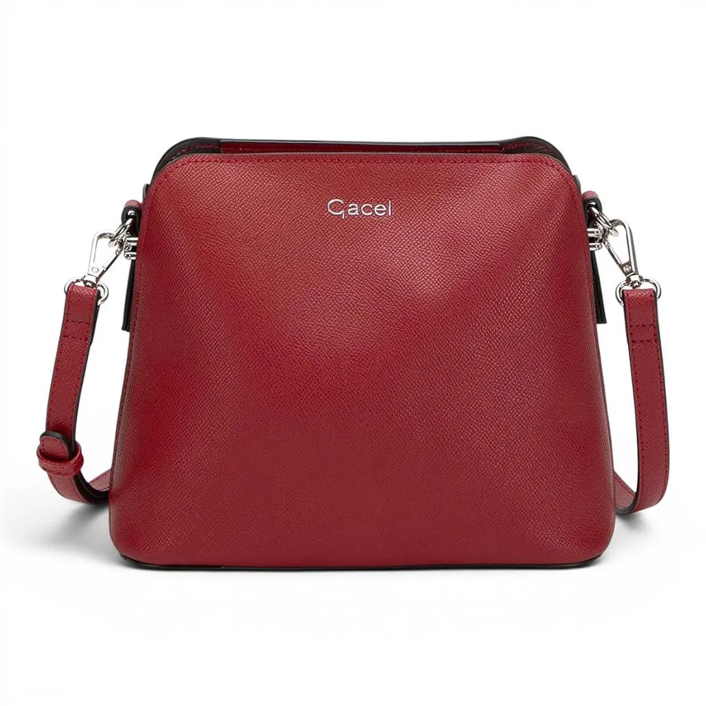 Cartera Bandolera Grande Rojo Gacel