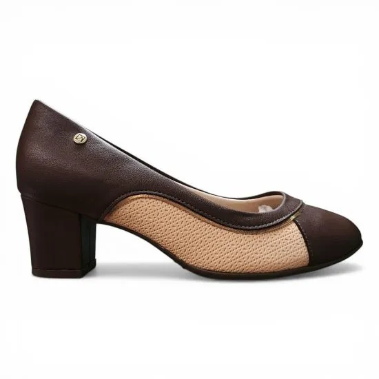 Zapato Mujer Cafe Cacau Taco Medio Piccadilly