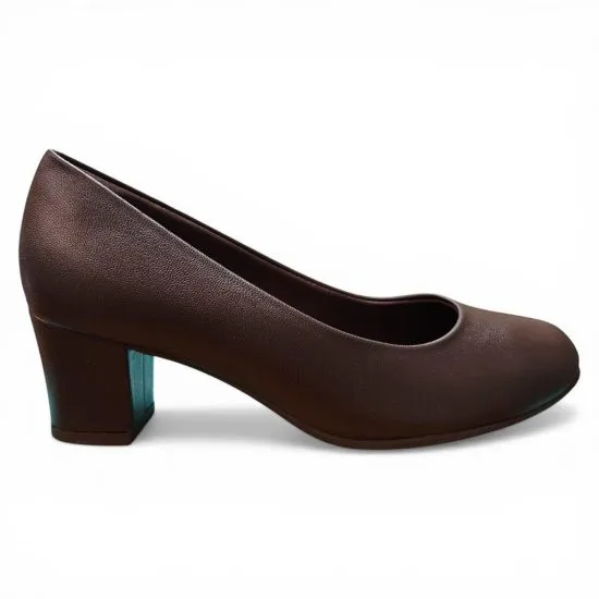 Zapato Mujer Taco Alto Cafe Madeira Piccadilly