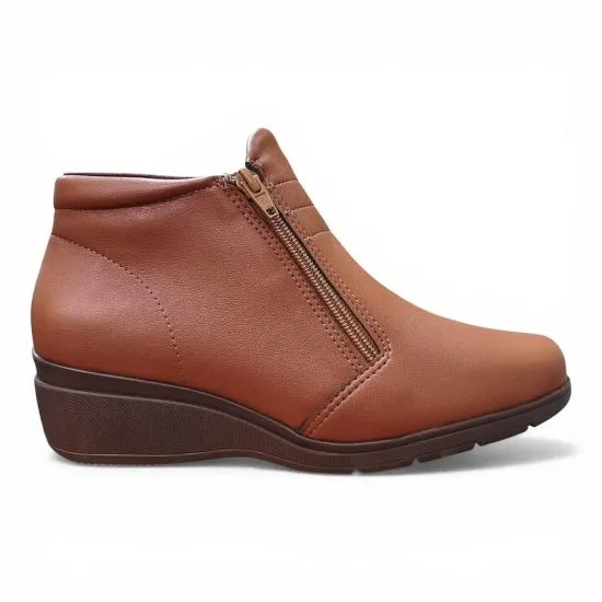 Botin Mujer Plataforma Café Stretch Piccadilly