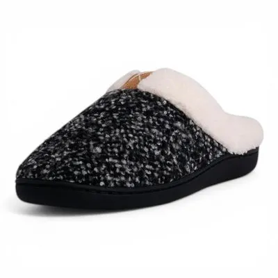 Pantufla Mujer Descanso Chiporro Negro Jaspeado Alba Passer