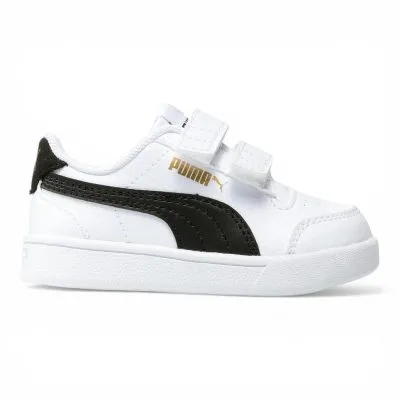 Zapatilla Niño Blanca Velcro Shuffle V Puma