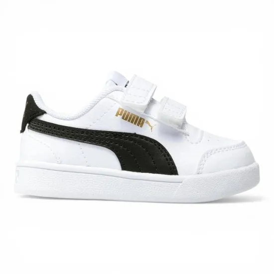 Zapatilla Niño Blanca Velcro Shuffle V Puma