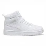 Zapatilla Juvenil Caña Alta Blanca Mid Rebound V6 Puma