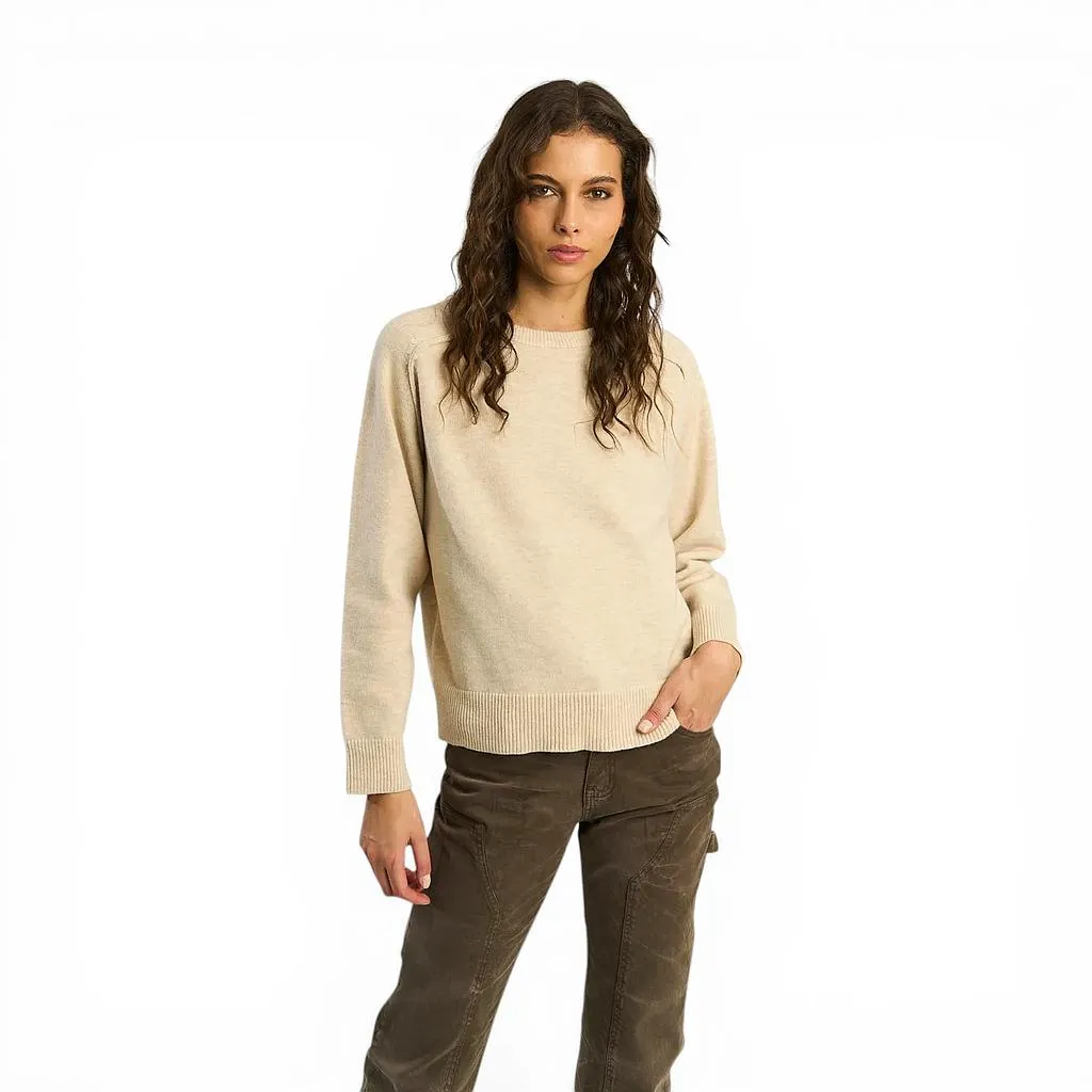 Sweater Ellus Mujer Loose Fit Ranglan Beige
