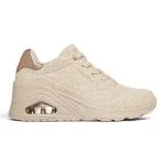 Zapatilla Mujer Uno Wedge Safari Daze Beige Skechers