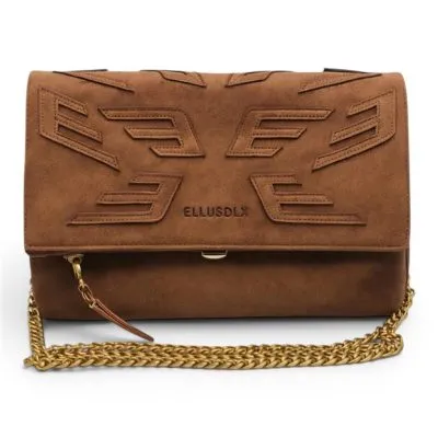 Cartera con Diseno relieve Cadena Larga  Ellus