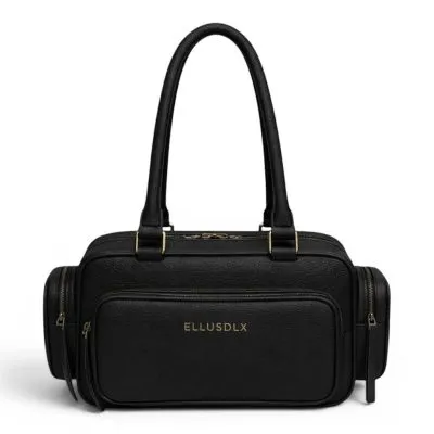Cartera Cuerina Black Con bolsillos Ellus
