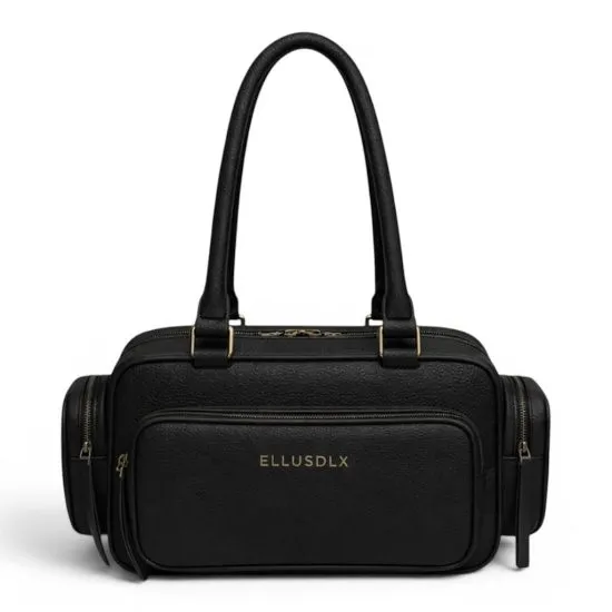 Cartera Cuerina Black Con bolsillos Ellus