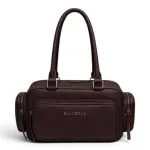 Cartera Cuerina Burdeo con Bolsillos DLX Ellus