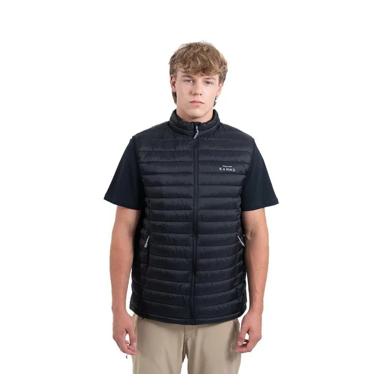 Parka Térmica Sin Mangas Hombre Rahue Negro Kannu