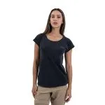 Polera Manga Corta Mujer Mini Logo Negro Kannu