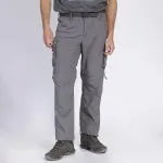 Pantalon Hombre Llaima Desmontable Gris Oscuro Kannu