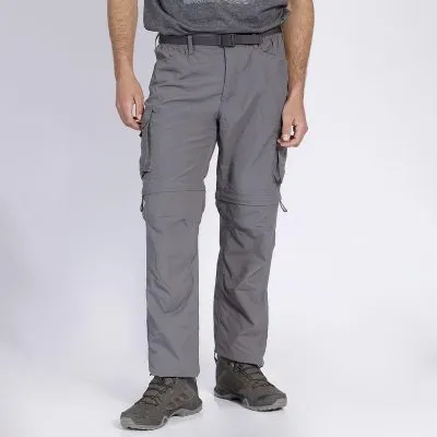 Pantalon Hombre Llaima Desmontable Gris Oscuro Kannu
