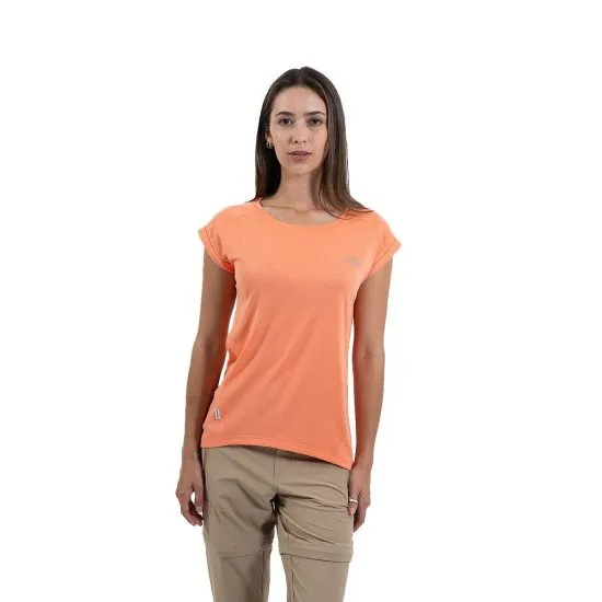 Polera Deportiva Manga Corta Mujer Naranjo Tupahue