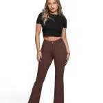 Jeans Elle Cafe Cintura Flare Mohicano