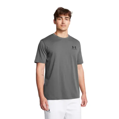 Polera Hombre Left Chest Gris Under Armour