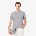 Polera Hombre Cuello Redondo Logo Gris Lacoste