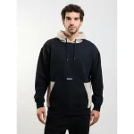 Poleron Hombre Canguro Static Negro Volcom