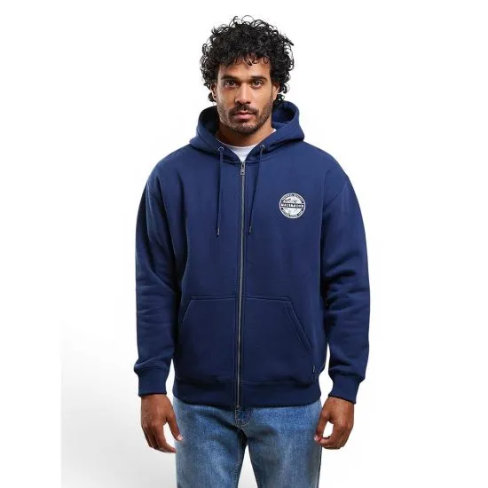 Poleron Hombre Fullzipper Quality Navy Maui