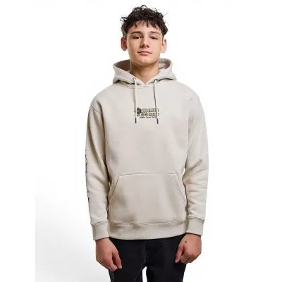 Poleron Juvenil Canguro Skull Ride Beige Maui