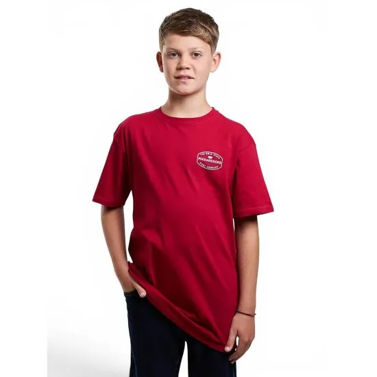 Polera Juvenil The Gold State Rojo Maui