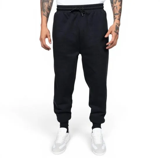 Pantalon Buzo Logo Negro Kappa