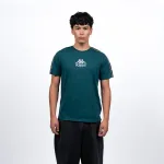 Polera Hombre Verde Logo Front White Kappa