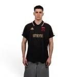 Polera Kappa Men Authentic Black Gold Red