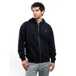 Poleron Hombre Full Zipper Lowtone Negro Volcom